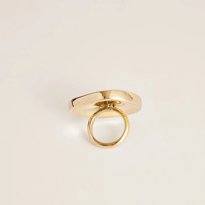Sculptural Pebble Ring - Wide - Image 4