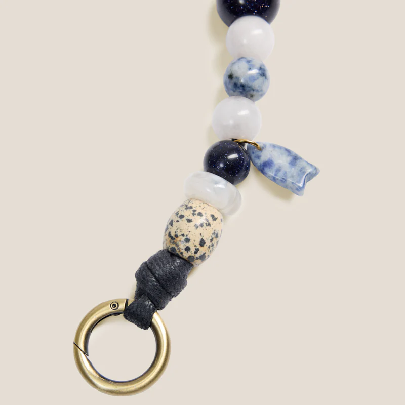Short Beaded Strap - Blue - Image 2