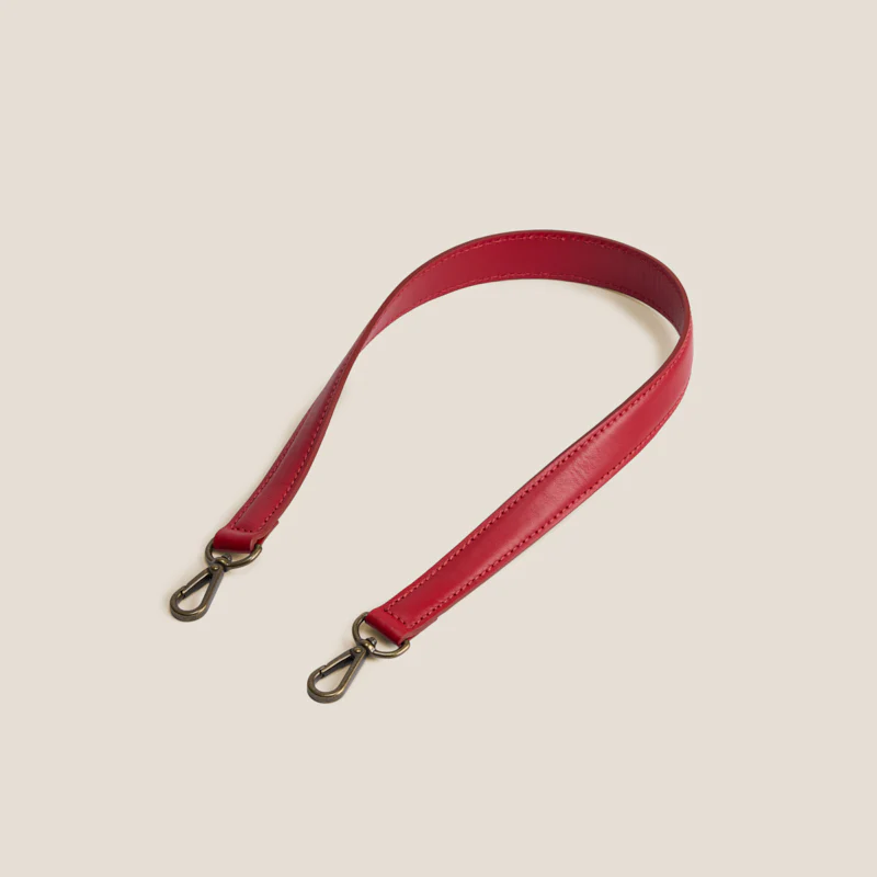 Shoulder Strap - Leather Red