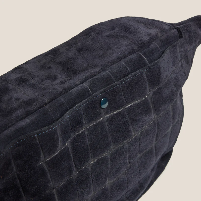 Sidekick Sling - Suede Navy Croco with Red - Image 4