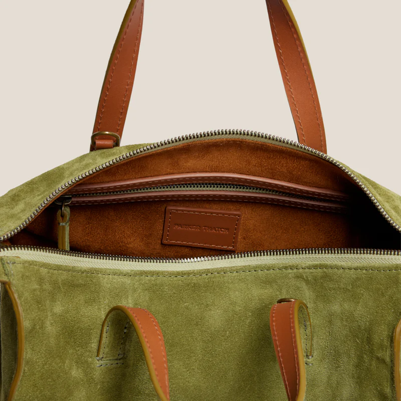 Zoe Satchel - Suede Palm - Image 4