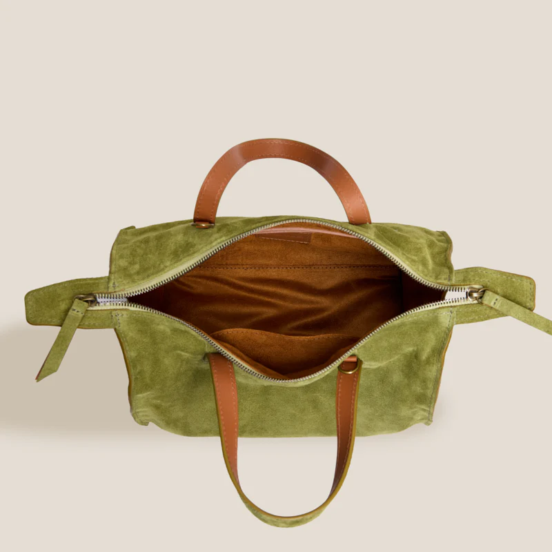 Zoe Satchel - Suede Palm - Image 5
